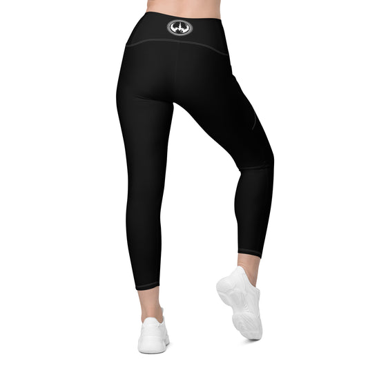 Crossover leggings with pockets (WKL logo on back belt)