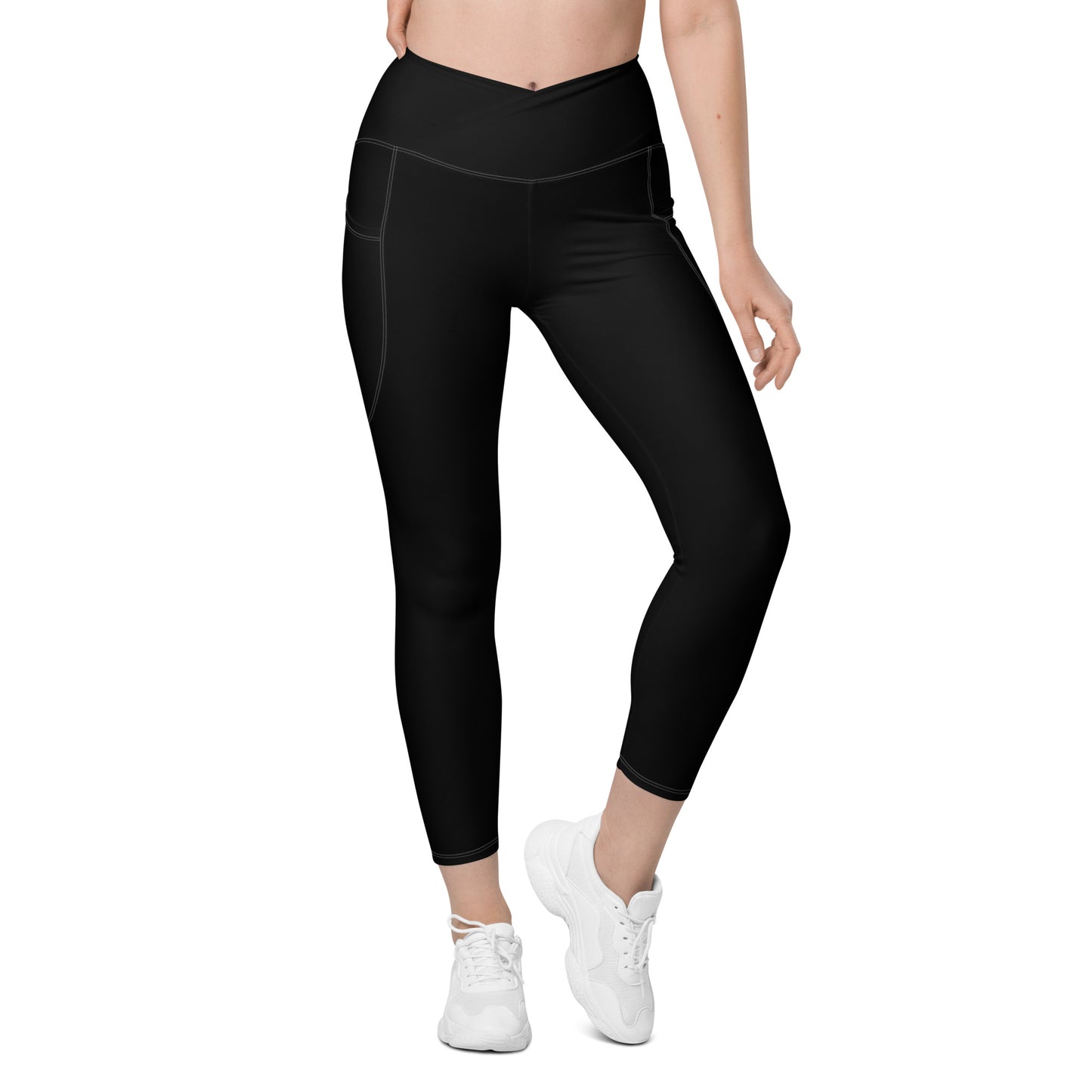 Crossover leggings with pockets (WKL logo on back belt)