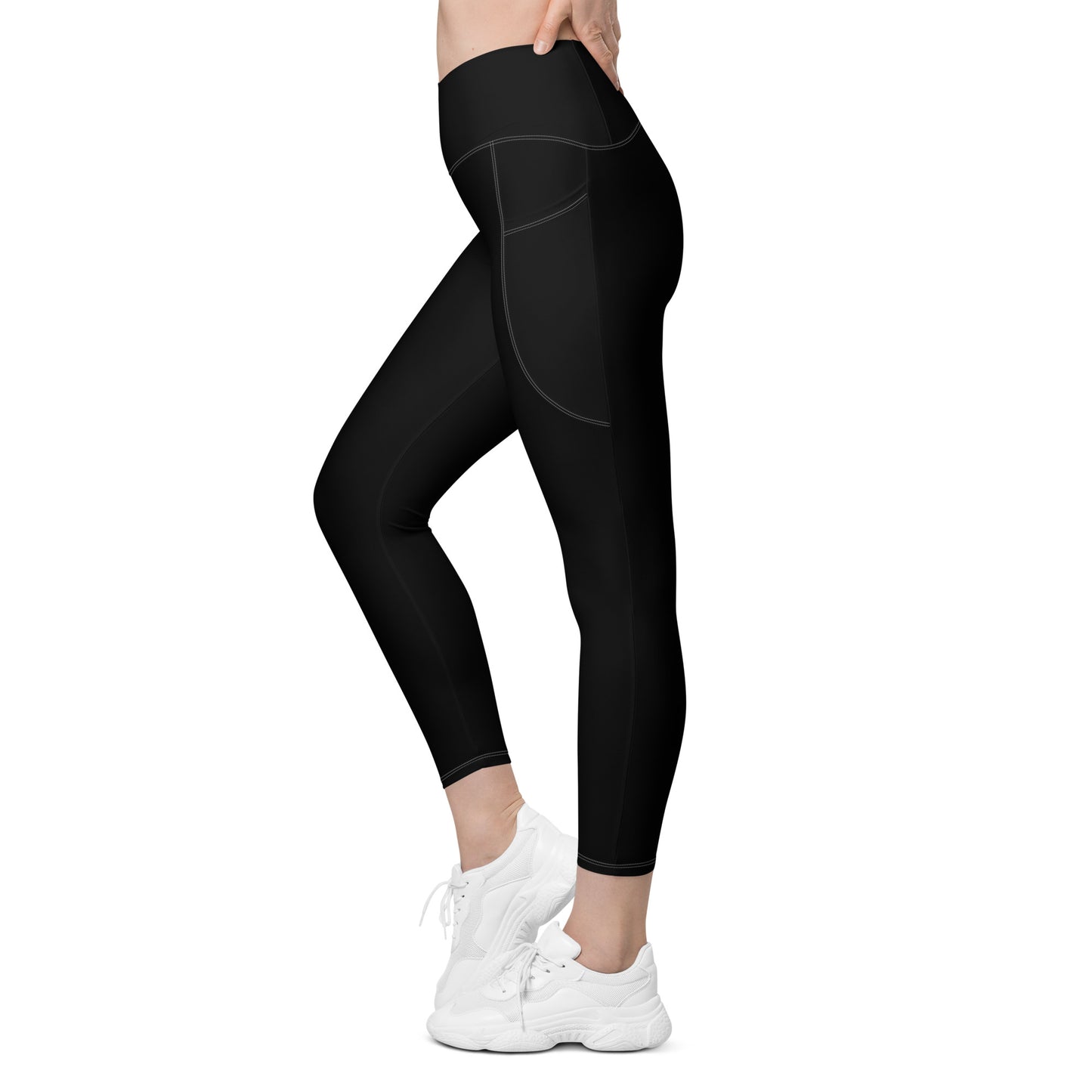 Crossover leggings with pockets (WKL logo on back belt)