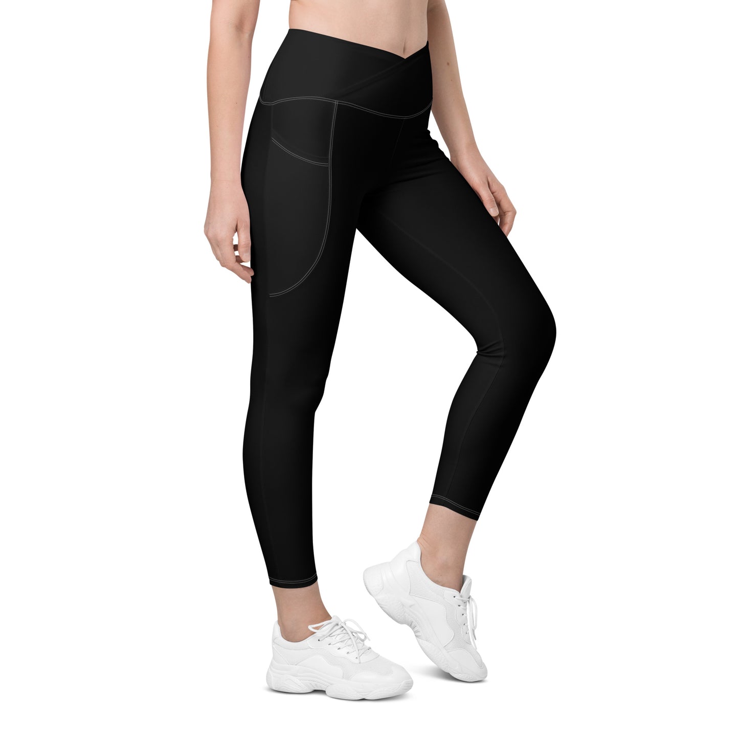 Crossover leggings with pockets (WKL logo on back belt)