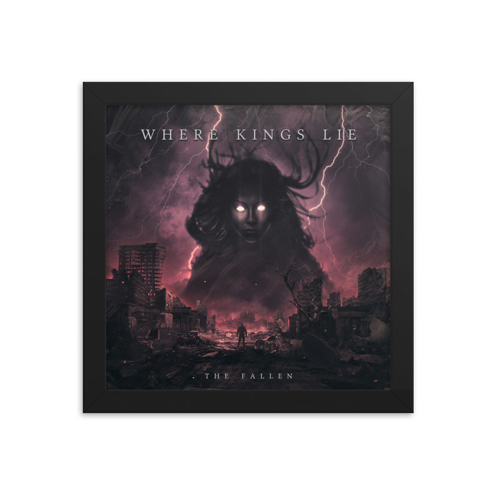 Framed poster
