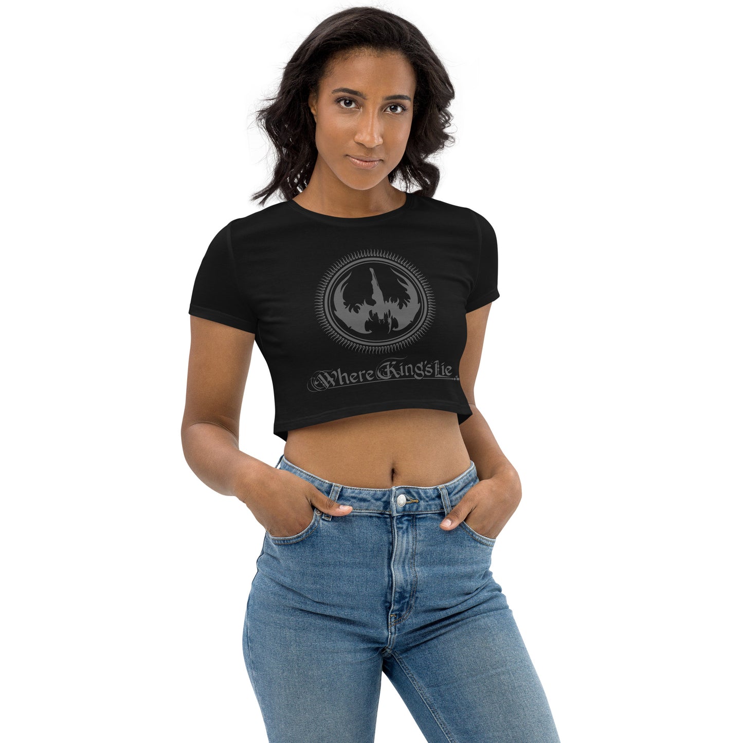 WKL Logo Gray - Organic Crop Top