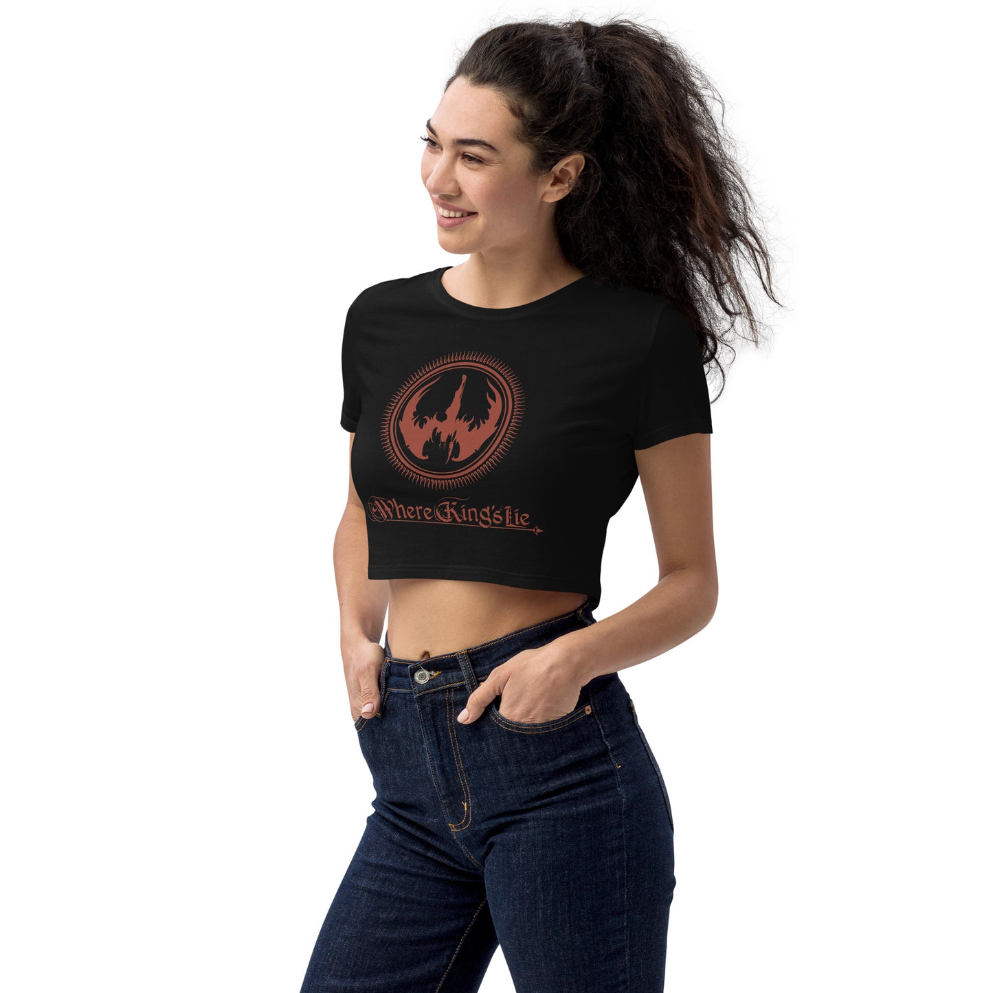 WKL Red Logo - Organic Crop Top
