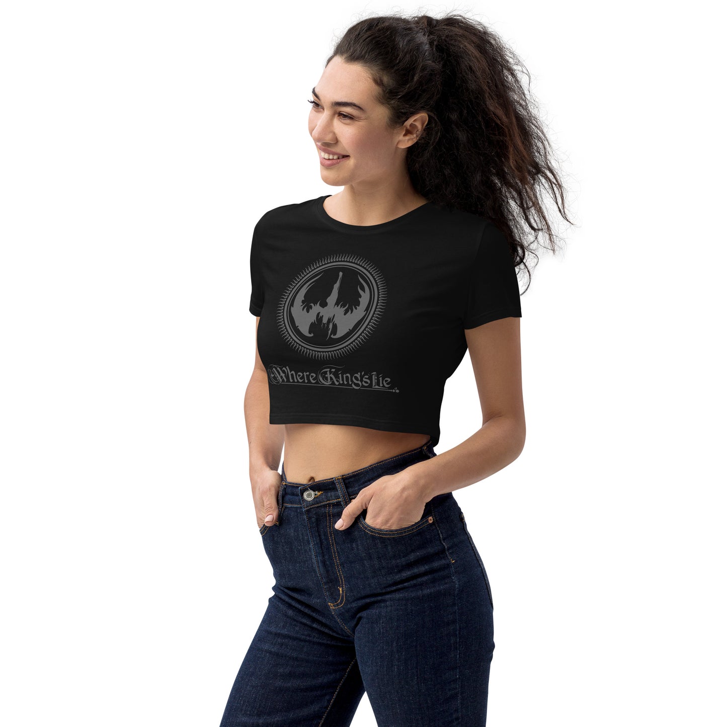 WKL Logo Gray - Organic Crop Top