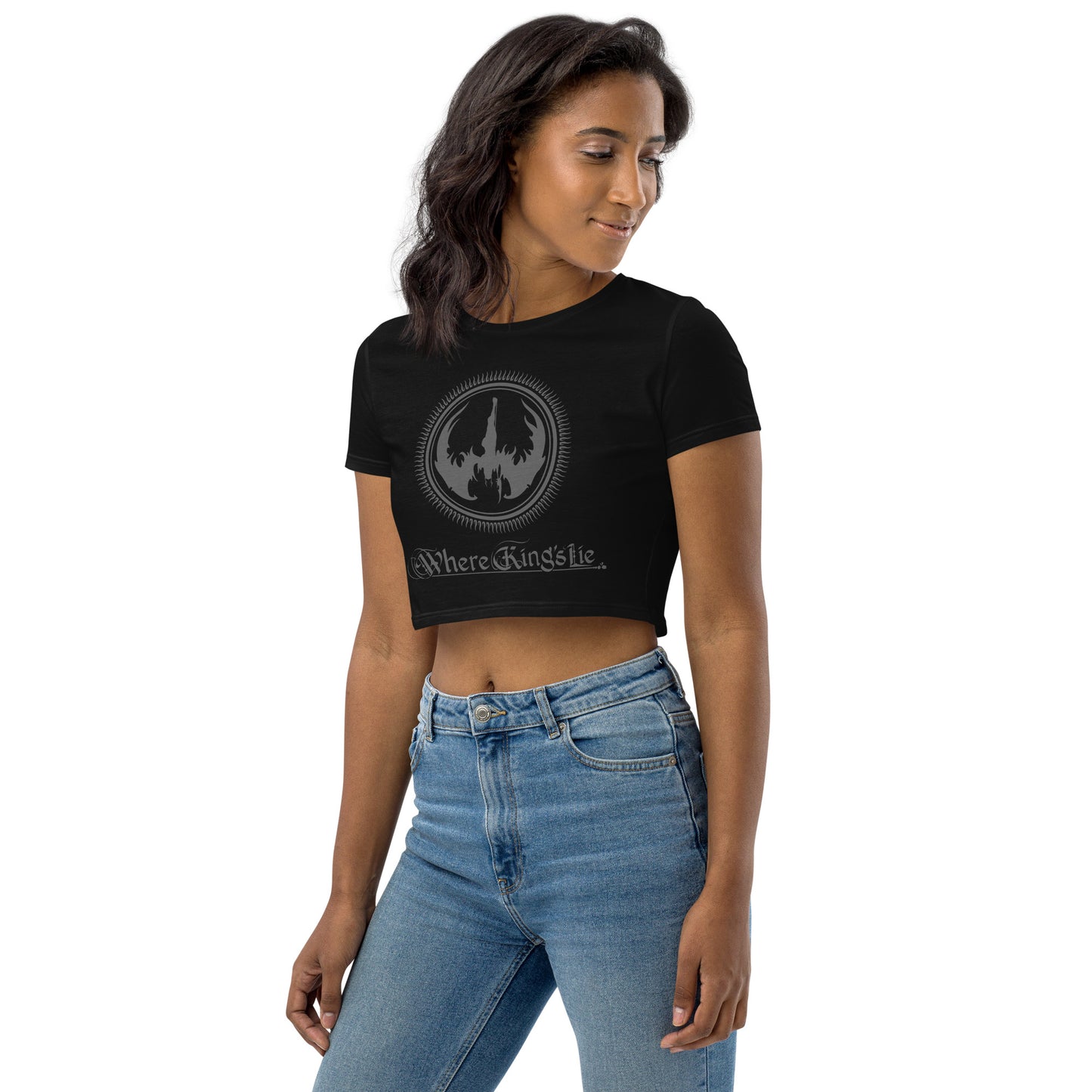 WKL Logo Gray - Organic Crop Top