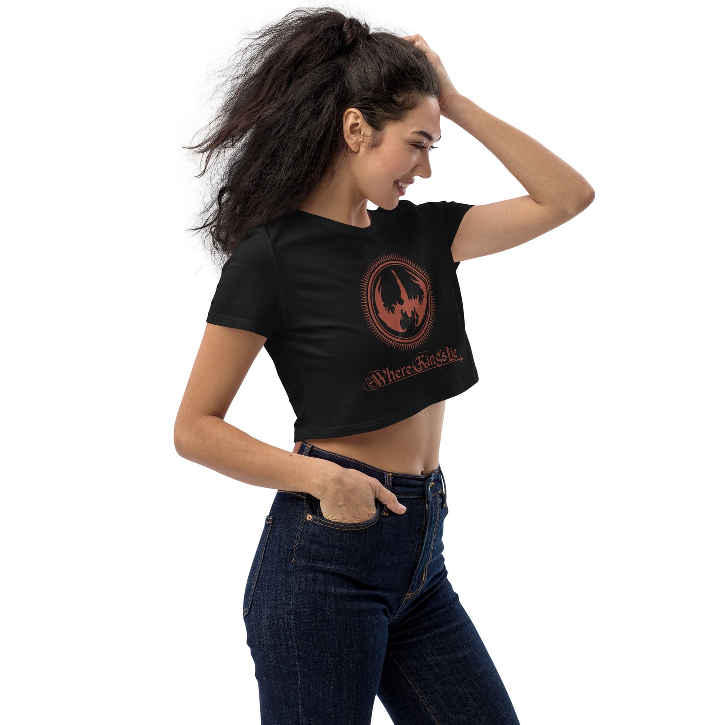 WKL Red Logo - Organic Crop Top