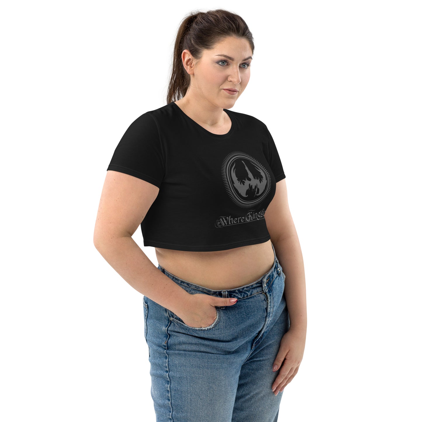 WKL Logo Gray - Organic Crop Top