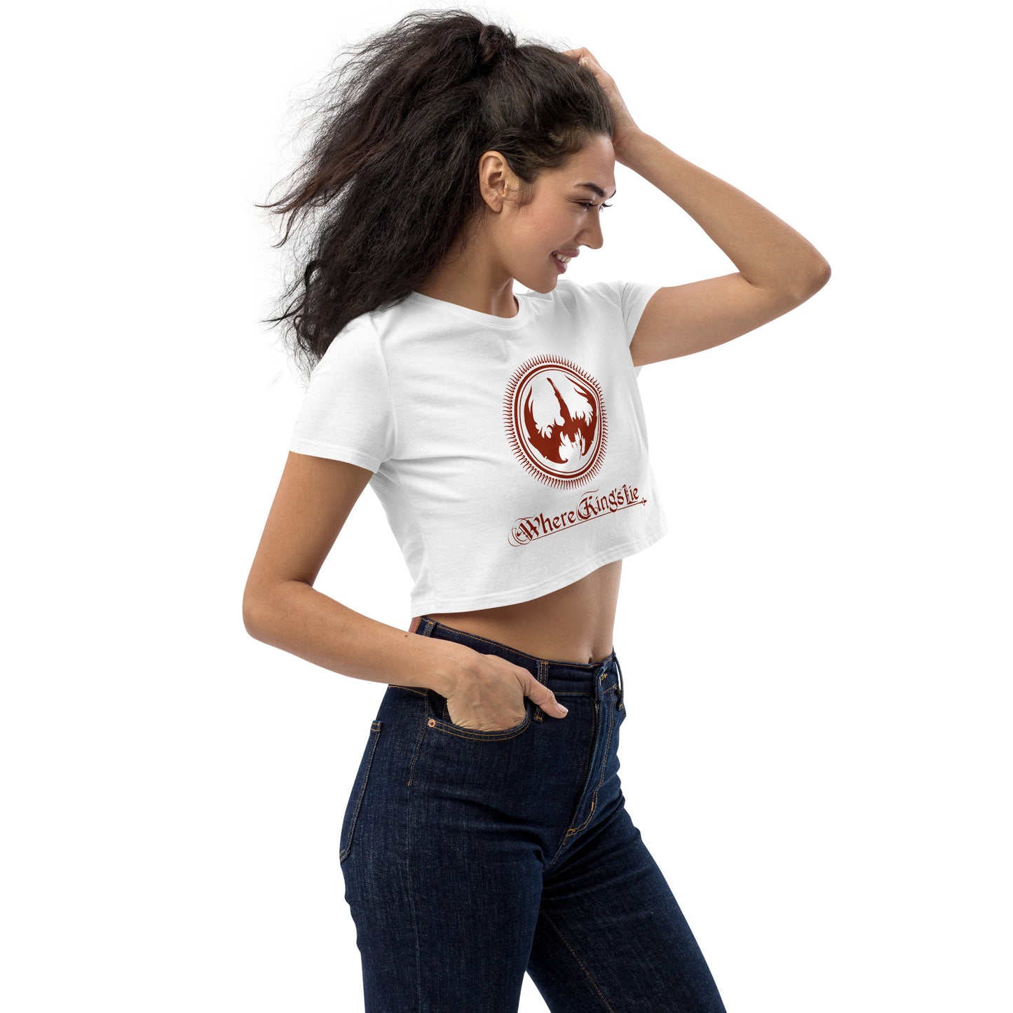 WKL Red Logo - Organic Crop Top